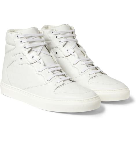 balenciaga high top sneakers white.